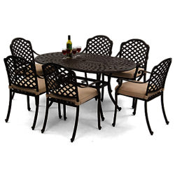 Suntime Buckingham Aluminium 6-Seater Dining Set